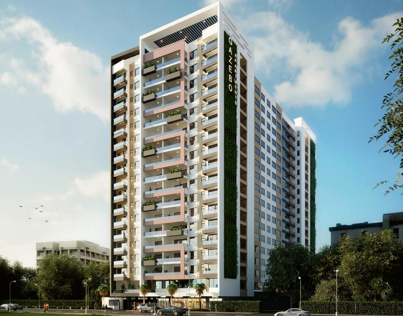 Gazebo Apartments render, Parklands, Nairobi