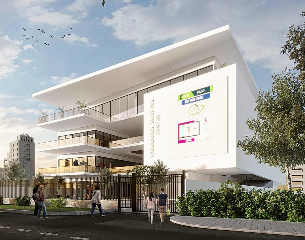 Parklands Mall retail centre render on 2nd Parklands Avenue